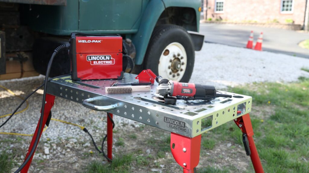 Outdoor welding table